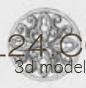 Розетки (ROSETTE_1639 -  | 3D model 3DSMAX / OBJ / STL) 3D модель для ЧПУ станка